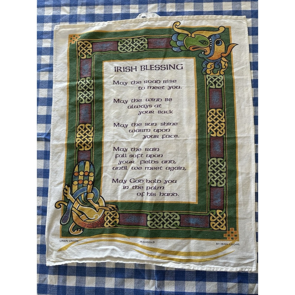 Irishgold Private Lives Collection by Harry Stevenson Irish Blessing Tea Towel